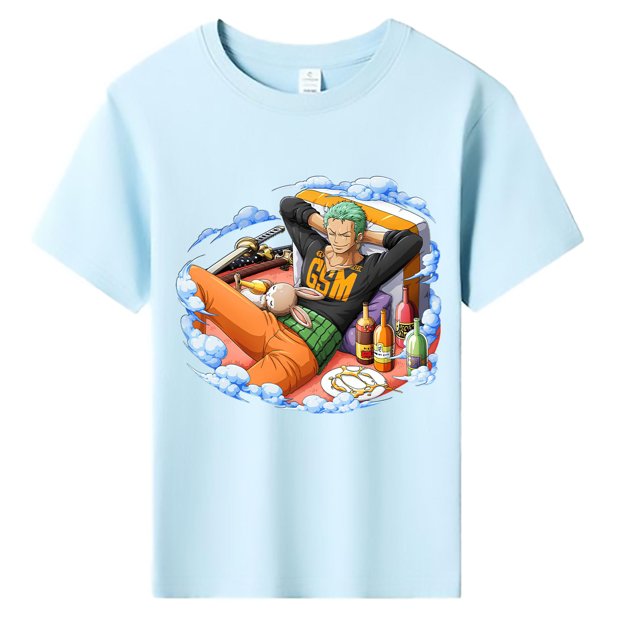 ワンピース ロロノア・ゾロ ONE PIECE Roronoa Zoro 綿100％キッズTシャツ（フロントプリント）